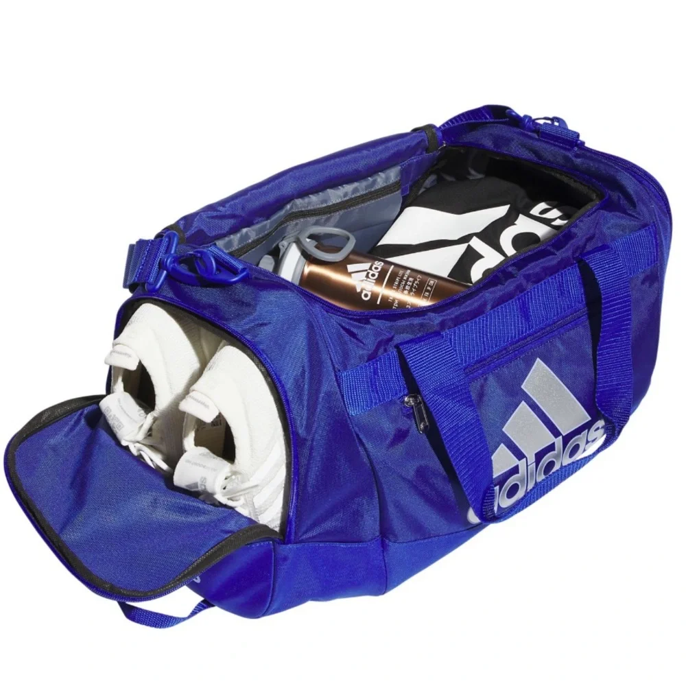 NEW Adidas Blue Duffel Bag for Gym Sports Travel School - Small